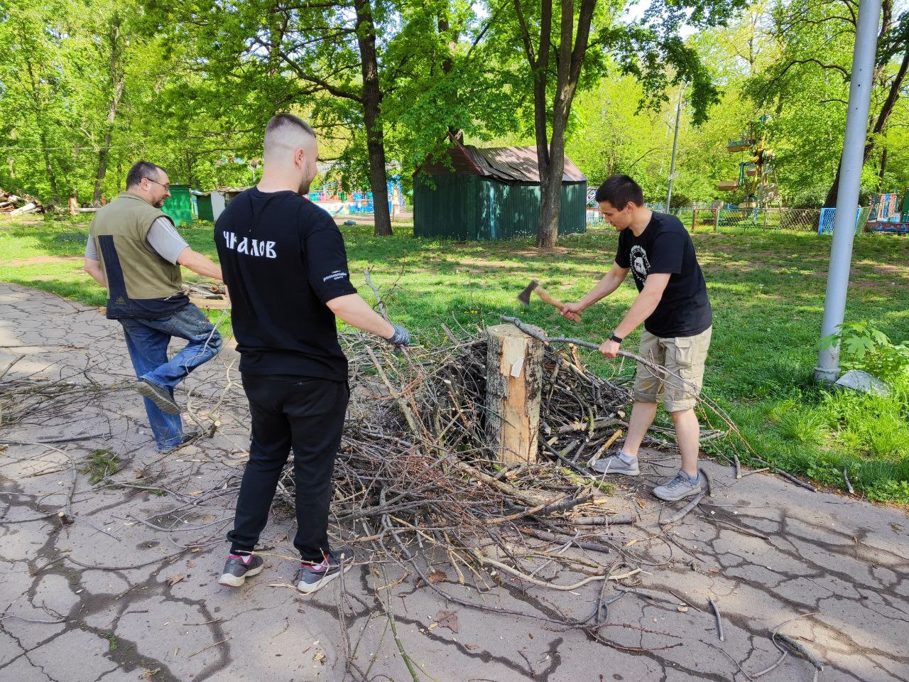 Всероссийский субботник в парке.